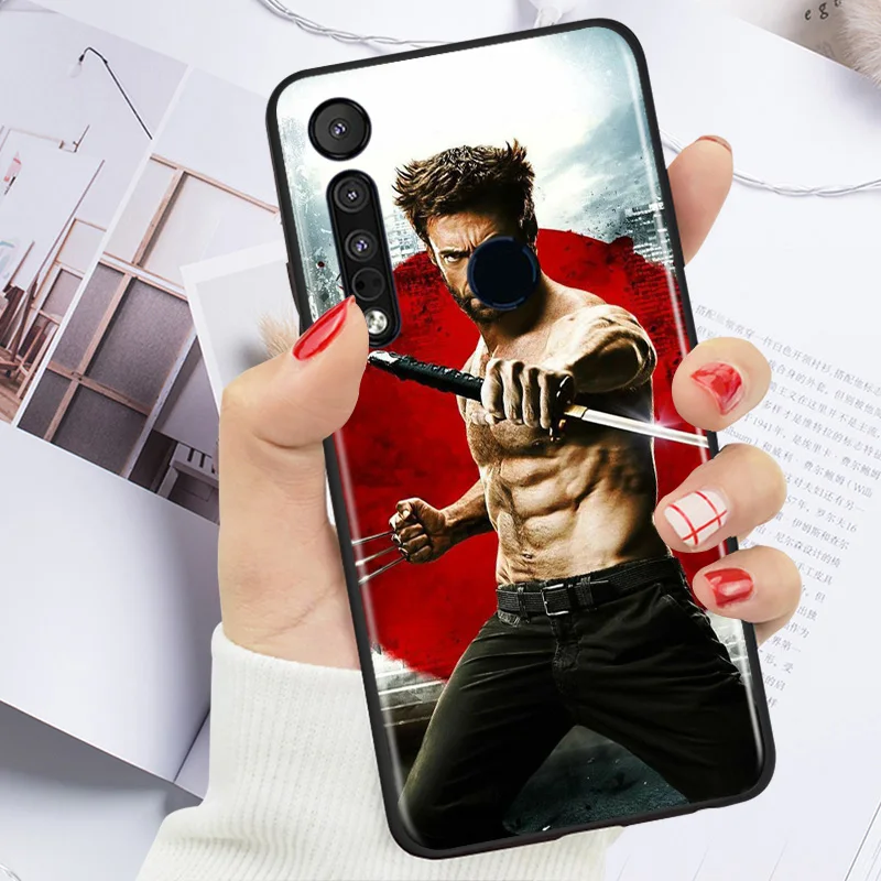 

Marvel Avengers Super Hero Wolverine For Motorola G9 G8 G Power One Fusion Edge E6 Plus Play Lite TPU Silicone Black Phone Case