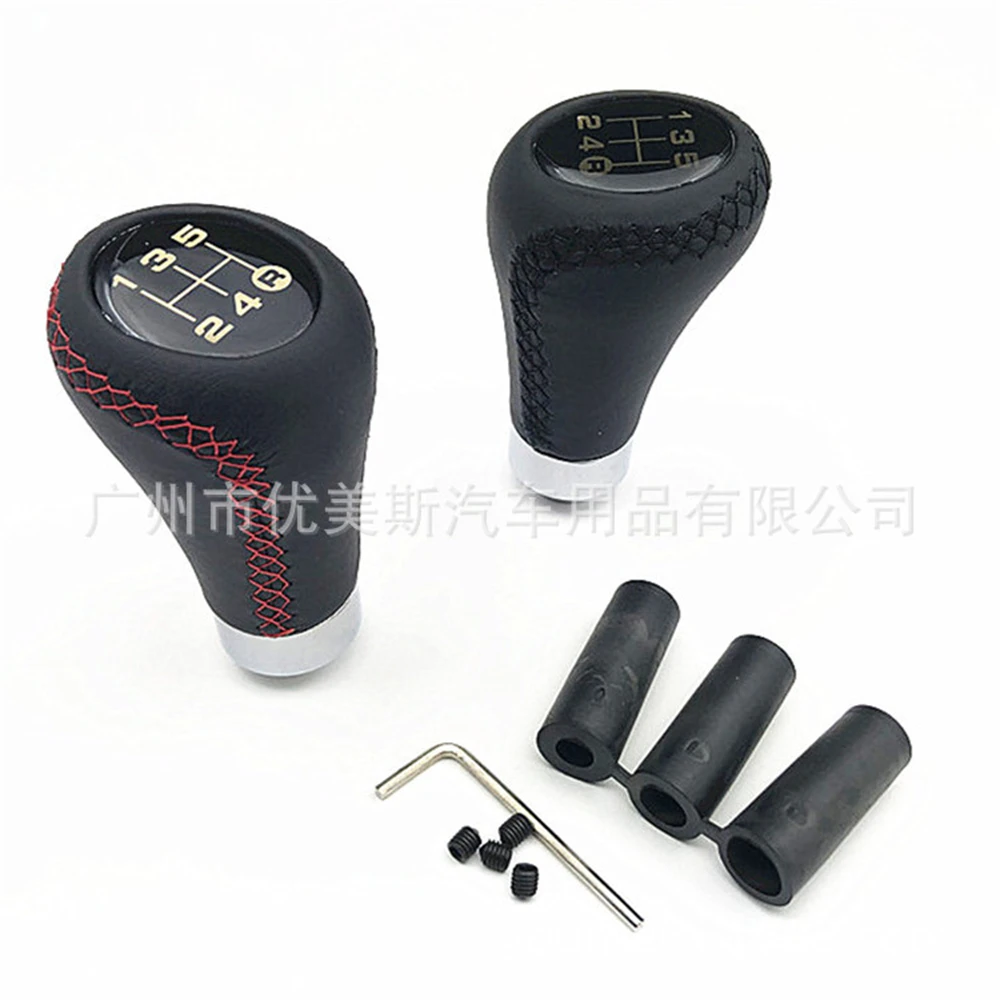 Универсальная ручка переключения передач из экокожи 5 скоростей подходит для Honda