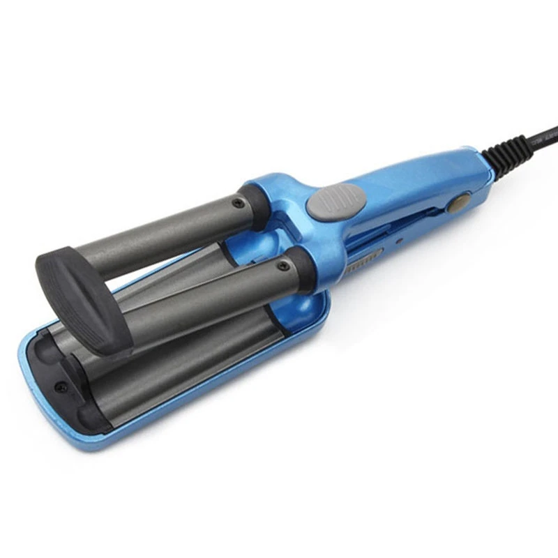Mini Ceramic Hair Crimper Curler Curling Iron Tong Waving Wand Roller Salon