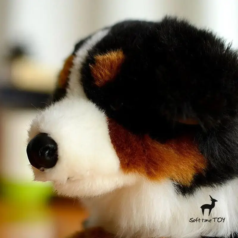 Soft Dogs Model Children's Birthday Gifts Real life Plush Bernese Mountain Doll Toy Present Shop | Игрушки и хобби