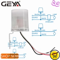 geya photoelectric light control switch 10a 16a 20a 30a 220v light sensor photo sensor operated auto photocell