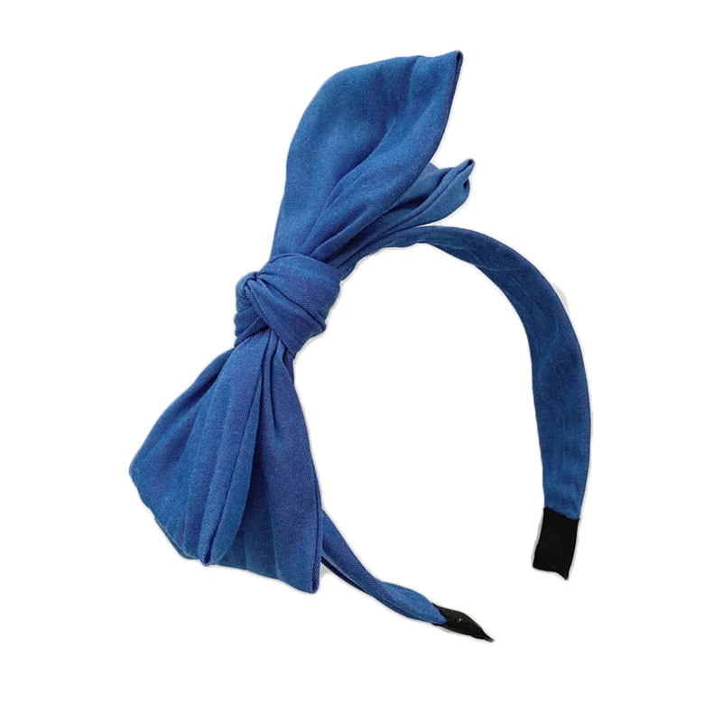 

2021 New Women Bowknot Wide Hairband Cross Knotted Head band Girls Fashion Fabric Headband Solid Head Hoop Lady Hair Accessories