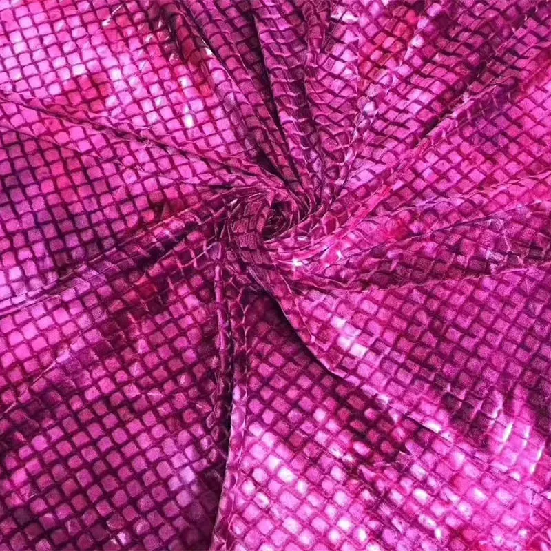 Высококачественная трикотажная эластичная бархатная ткань с ромбовидным