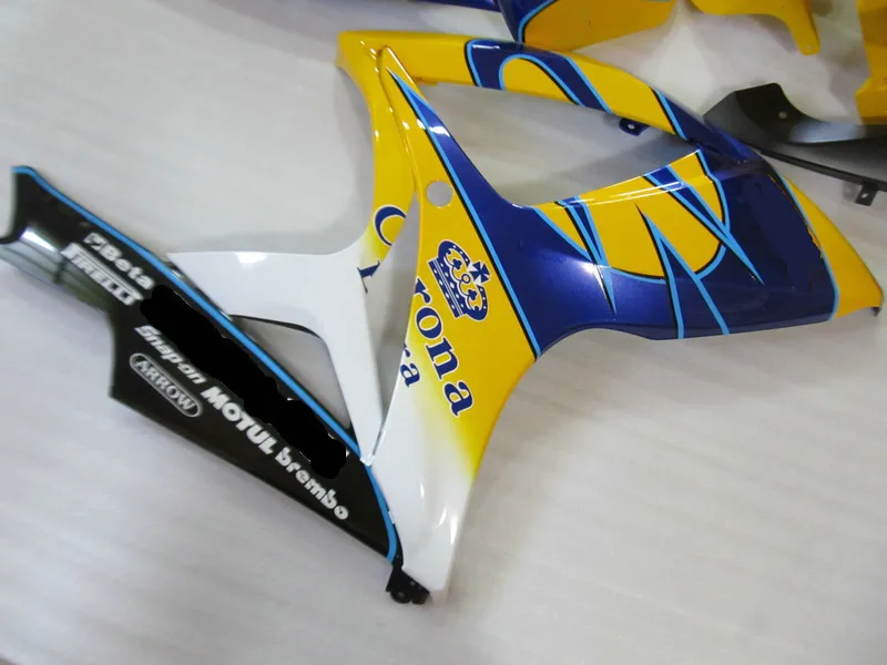 Набор обтекателей мотоцикла для GSXR600 750 K6 06 07 GSXR 600 GSXR750 2006 2007 ABS желтый синий