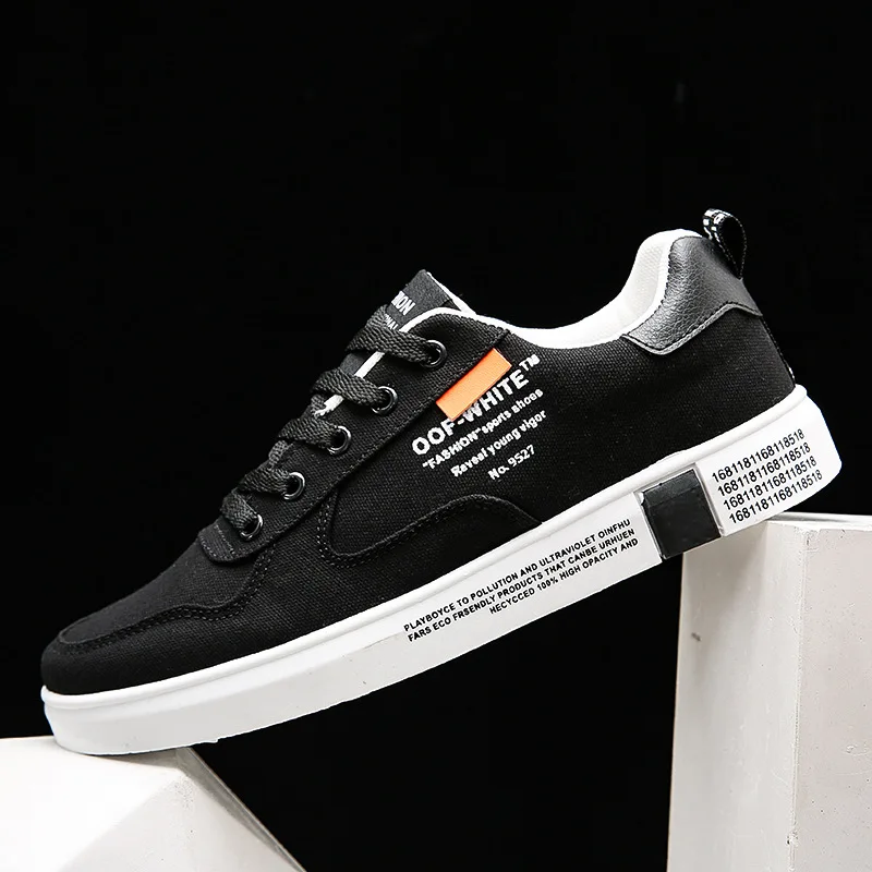 

2020 spring and autumn new canvas men's shoes breathable wild casual shoes low-top white shoes students street tide shoes