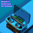 Беспроводные наушники F9 TWS Bluetooth-наушники 9D стерео спортивные наушники-вкладыши с микрофоном наушники-гарнитуры для телефона