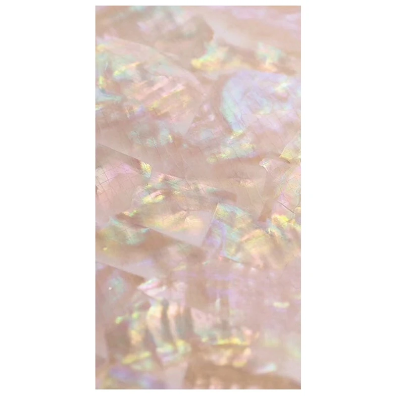 2 листа стикер для дизайна ногтей Клей сломанный градиент Русалочка оболочка Abalone