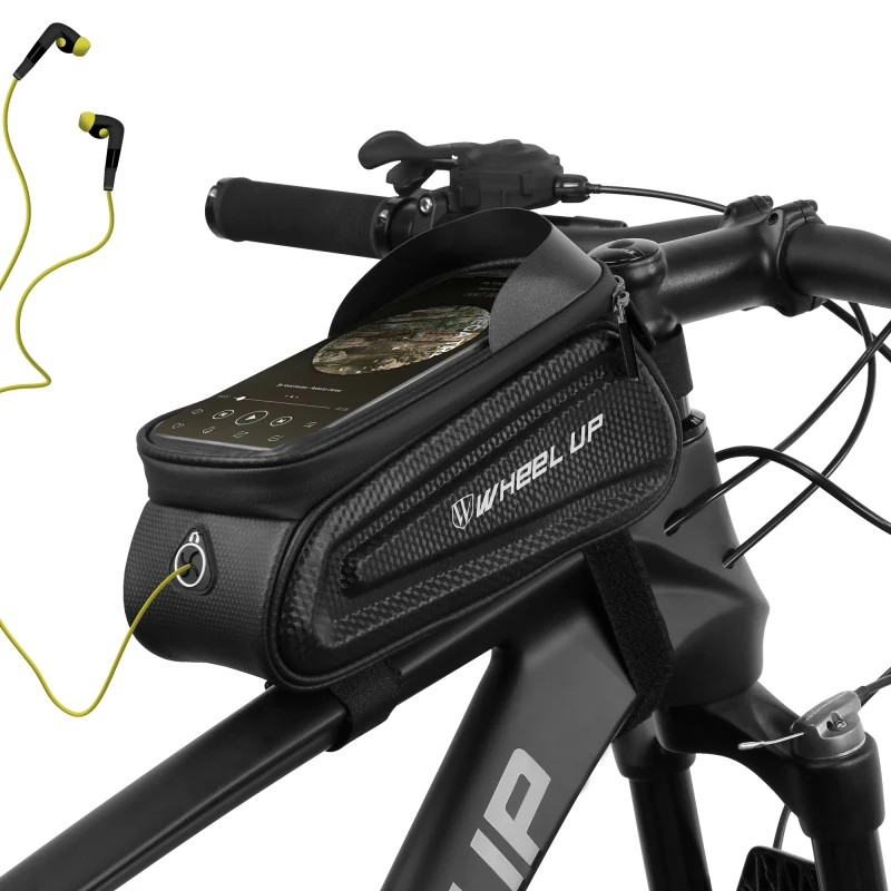 

Водонепроницаемая велосипедная сумка, велосипедный передний держатель сотового телефона с сенсорным экраном, верхняя трубка, велосипедна...