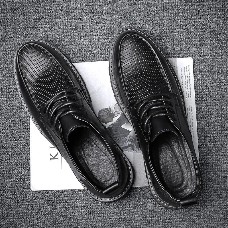 

Mens Casual Shoes Hot Sale Causal Shoes For Men Casual Zapatos Hombre Mens Leather Fashion Male Shoe Cuero De Man Loafers Flat
