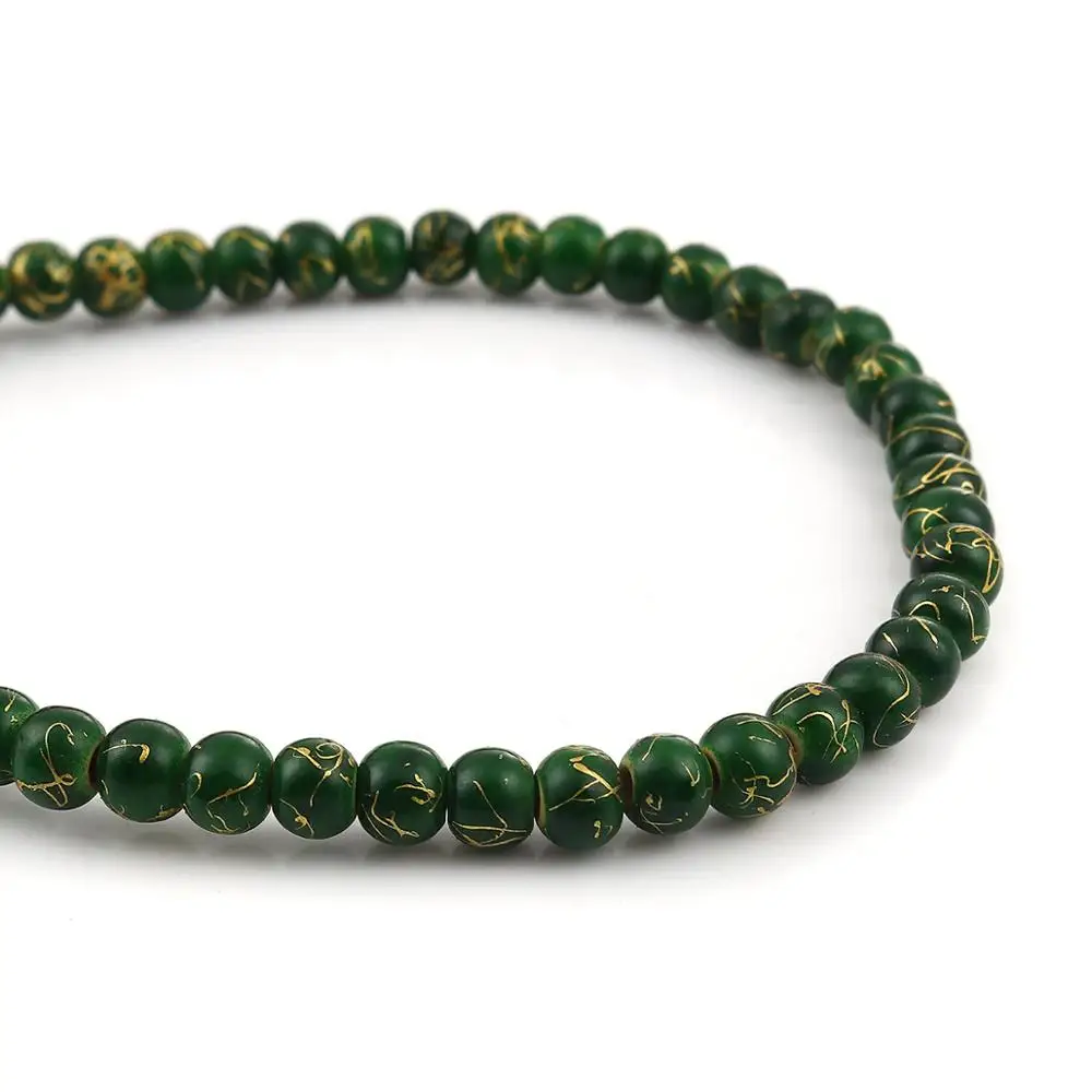 DoreenBeads модные деревянные бусины-разделители круглые зеленые подвески для