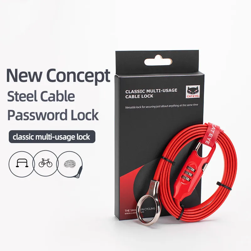 1.8M Bicycle Anti theft Steel Cable Lock Mountain Road Bike Security Password Outdoor Ultralight Cycling Wire Code Lock|Велосипедный