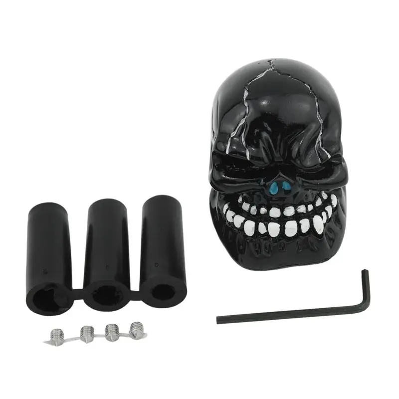 

Black Carved Skull Universal Auto Car Gear Stick Shift Knob Cover