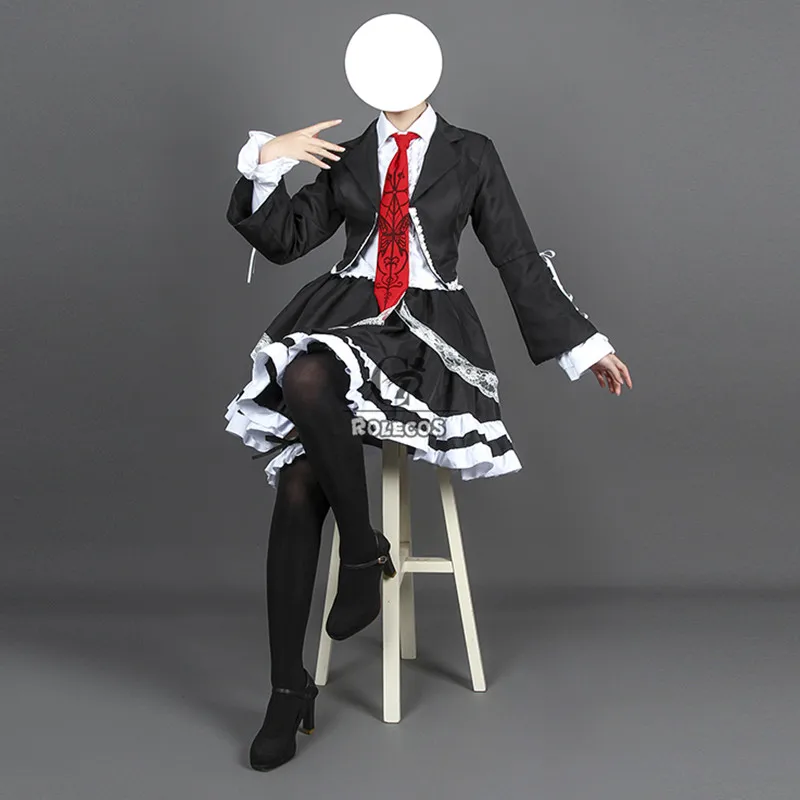 ROLECOS игра Danganronpa Косплей Костюм Celestia Ludenberg Сексуальная женская школьная форма