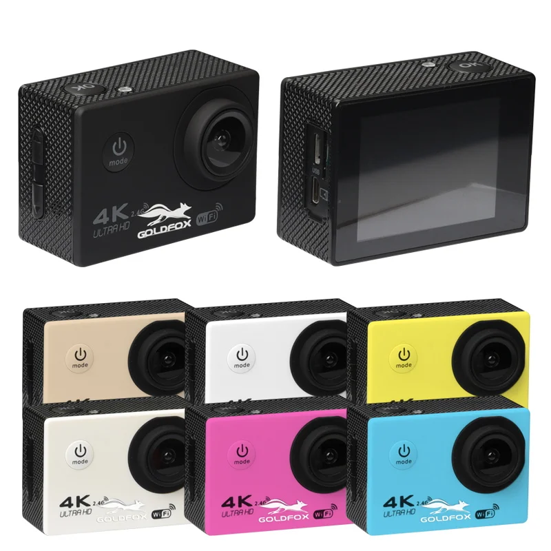 Экшн-камера Ultra HD 4K Wi-Fi Спортивная камера с дистанционным управлением 170D