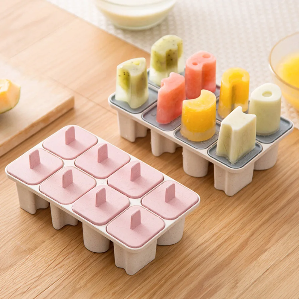 8 отверстий мороженое плесень классический Popsicle лоток дома не липкий DIY Плесень инструмент для приготовления мороженного