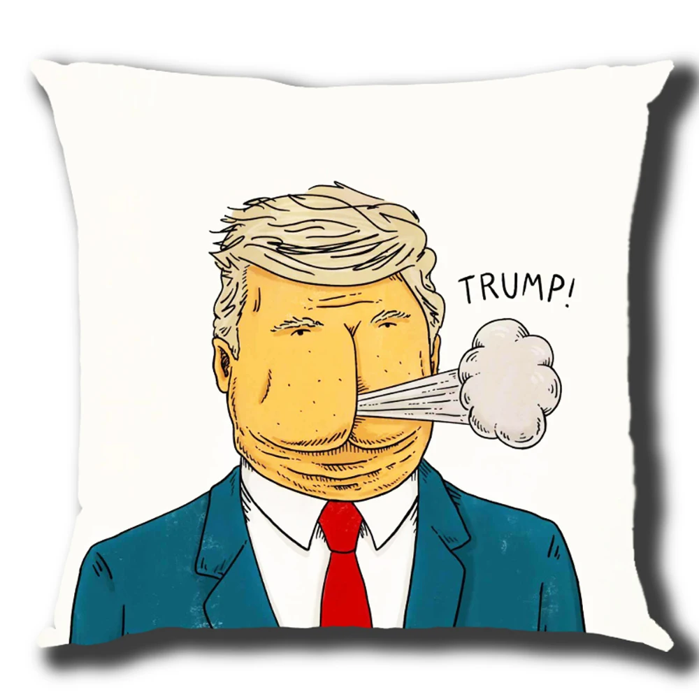 Дональд Джон Трамп портретный чехол для подушки из полиэстера американский