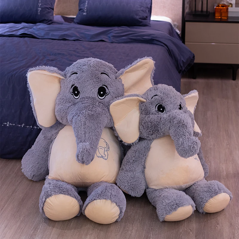 

38-98cm Giant Plush Elephant Appease Doll Stuffed Big Happy Ears Animal Toys for Children Soft Bed Pillow Cushion Kids Baby Gift