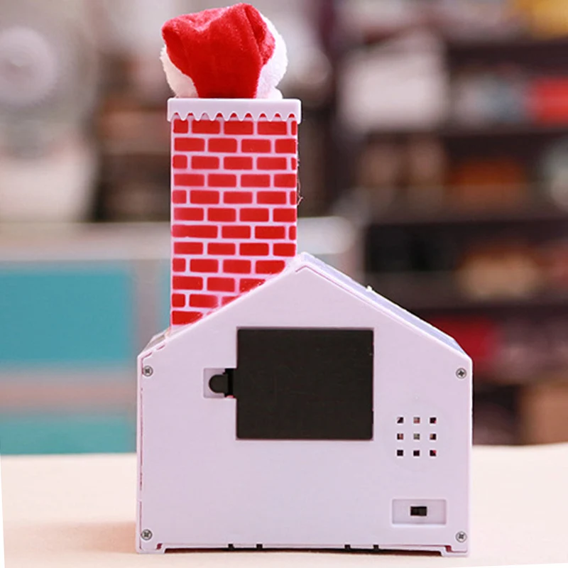 Рождественская электрическая плюшевая кукла игрушки Санта Клаус поднимающийся