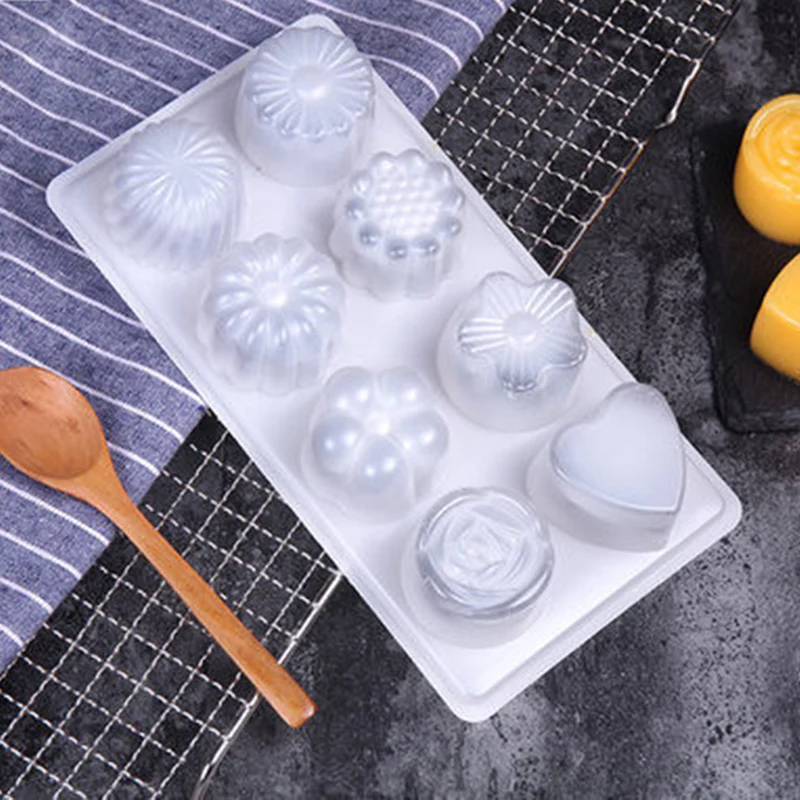 

8 Oval Pillow Shape Silicone Cake Mold for Chocolate Mousse Ice Cream Jello Pudding Dessert Baking Bakeware Pan Decorating Tools