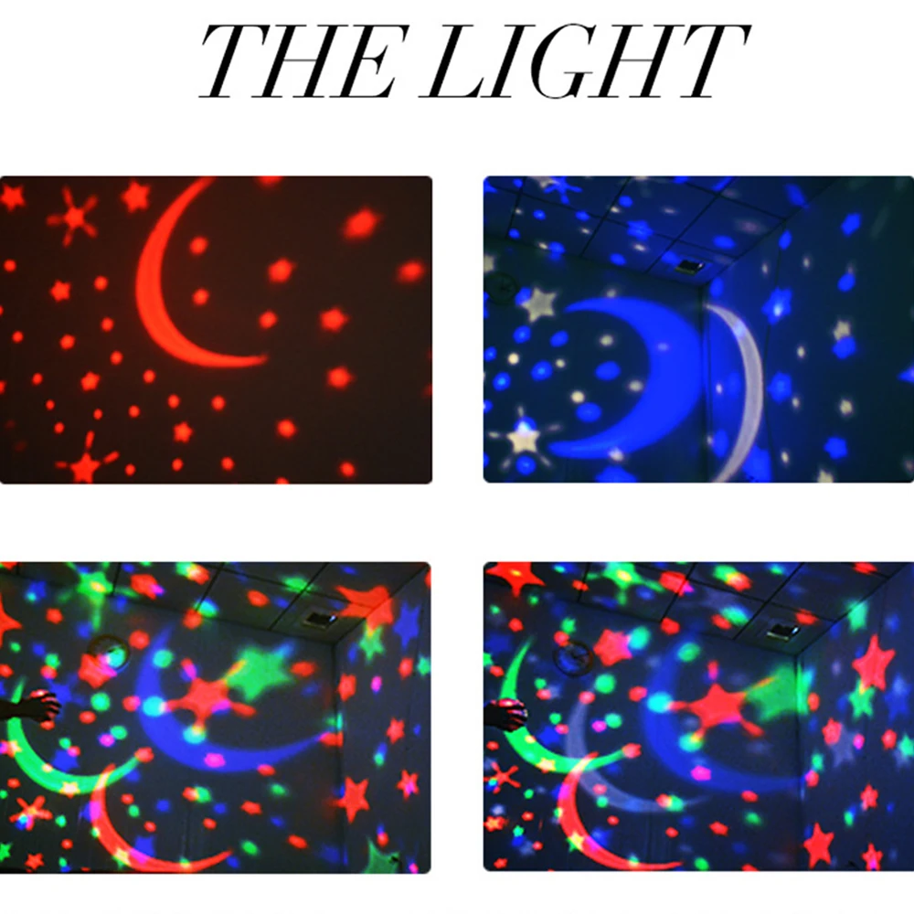 Светодиодный ночник вращающийся проектор звездного неба океана мира
