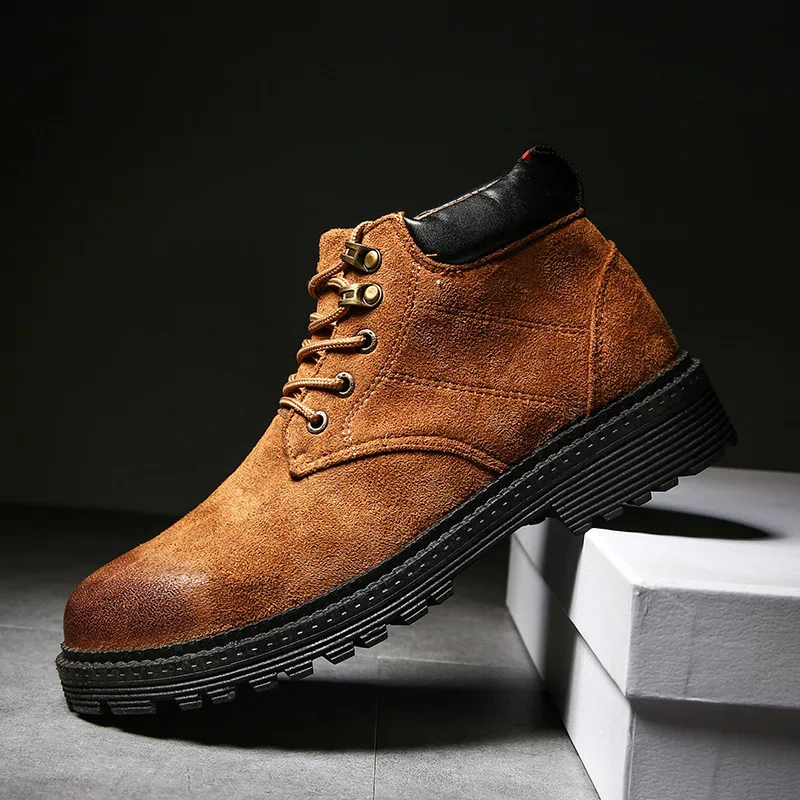 

2019 New Snowsuit Martin Boots Men's Boots Retro Leisure British Boots Men's Shoes Spring and Autumn