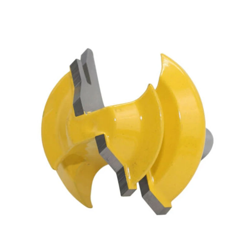 

1pc Router Bit Tenon Engraving Shank Cutter Trimmer Lock Miter Yellow Carbide