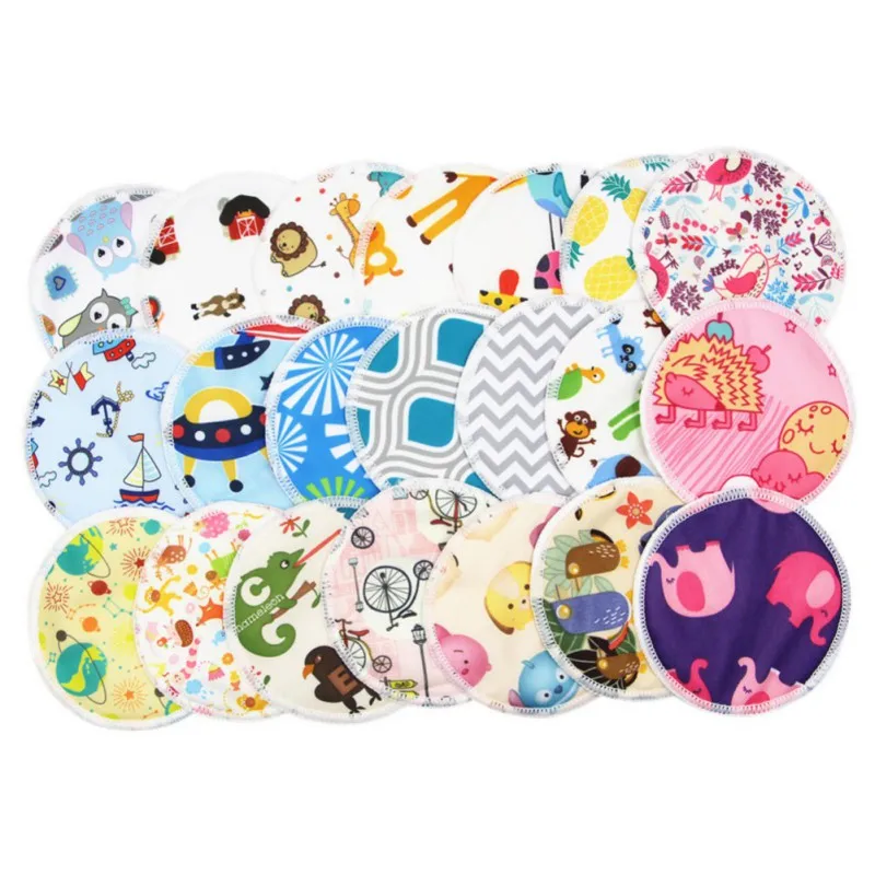 2pcs Random color 2 шт многоразовые подушечки для груди для кормящих мам моющиеся противопереливающиеся подушечки для груди мягкий бюстгальтер для беременных аксессуары для грудного вскармливания - Цвет: 2pcs Random color