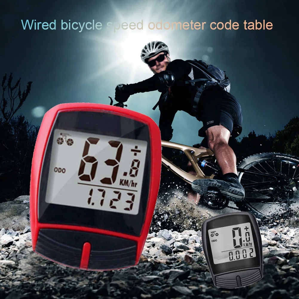 Водостойкий Прочный Многофункциональный велосипедный компьютер Простая