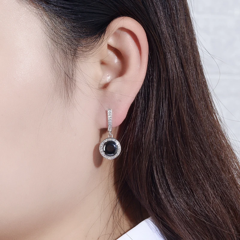 Классические керамические серьги MAIKALE круглые Высококачественные золотые с