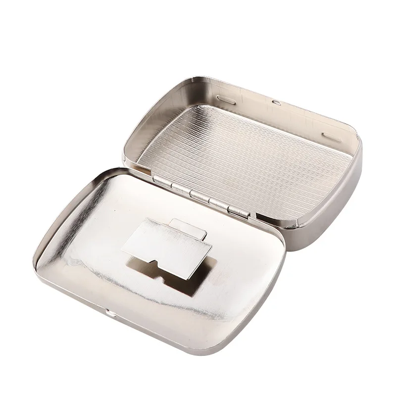 Аксессуары для курения портативная металлическая сигаретная коробка стальная