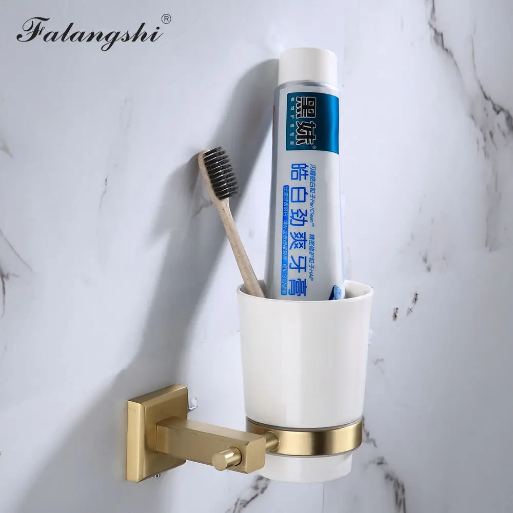 Золотая щетка для ванной комнаты Набор медных латунных полотенец держатель