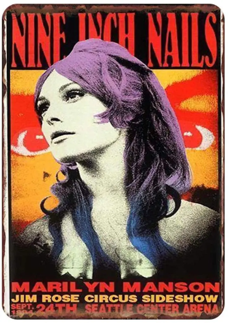 

ZHUOYUETT Metal Tin Sign Celebrity Singer Retro Metal Tin Bar Pub Cafe Movie Theater Decoration Wall Musician Tin Painting TW350