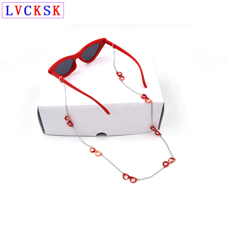 12 шт./лот модная шикарная Женская металлическая цепочка для очков солнцезащитных