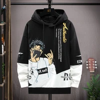 fashion 2022 spring hooded sweatshirts male streetwear pullovers patchwork youth casual hoodies hip hop tops harajuku clothing