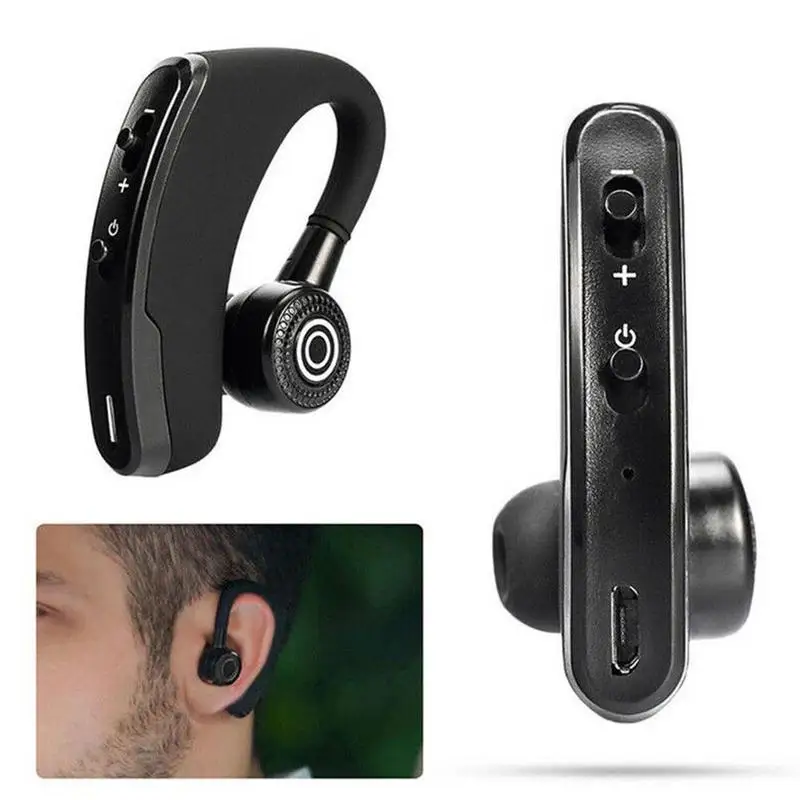 1 шт. V9 Csr Handsfree Беспроводные Bluetooth наушники шумоподавление Бизнес гарнитура с микрофоном Спорт Auriculares для Xiaomi
