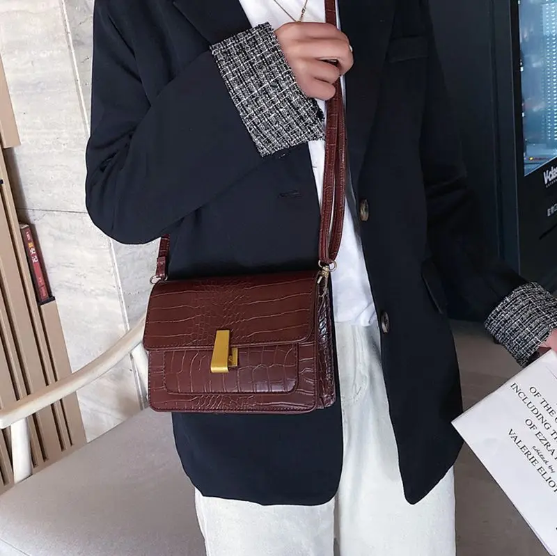 Для женщин сумки на плечо в стиле ретро из искусственной кожи маленькие