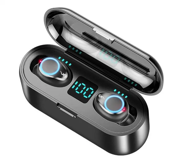 TWS Upgrade Bluetooth 5,0 EDR Беспроводная умная Спортивная гарнитура HIFI HD музыкальные наушники для мужчин IPX6 Водонепроницаемая кнопка управления - Цвет: I-Touch-LED