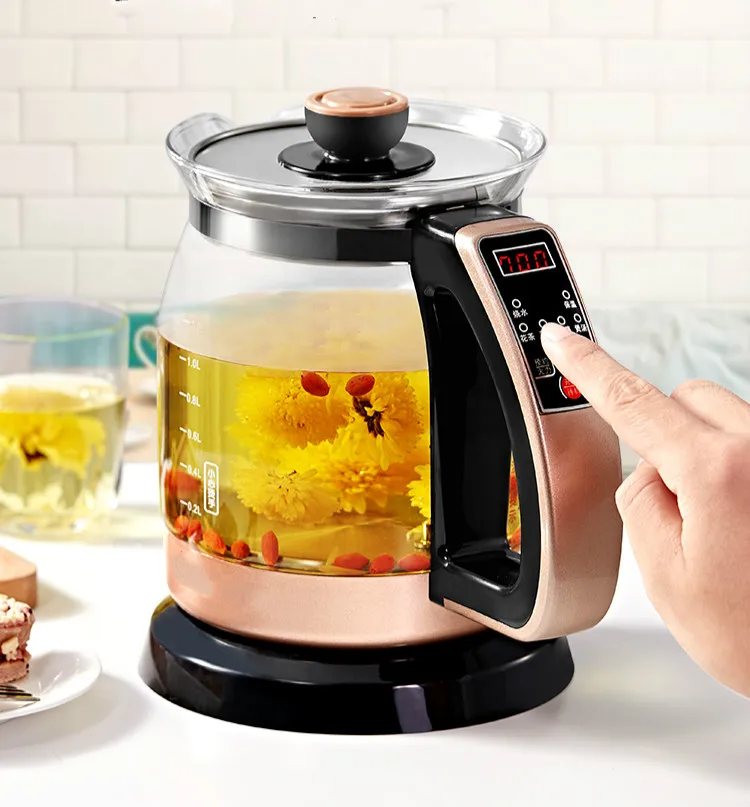 Новый электрический чайник бытовой автоматический прозрачный стеклянный мини