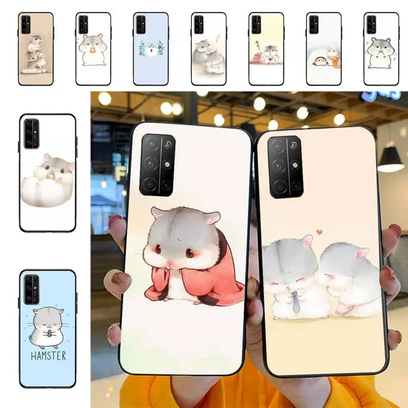 

YNDFCNB Cartoon Hamster Phone Case for Huawei Honor 10 i 8X C 5A 20 9 10 30 lite pro Voew 10 20 V30