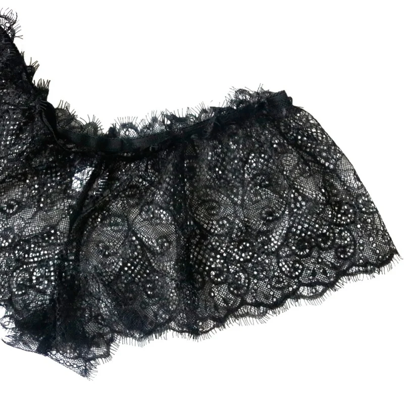 

2020 Sexy Set Lingerie Women Super Openwork Split Two-piece Eyelash Lace Perspective Three-point Underwear Couples Sexy Suit N