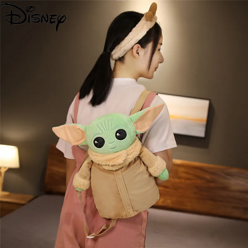 

Disney Star Wars Baby Yoda Anime Characters Plush Backpack School Bag School Bag Toys Children's Toys