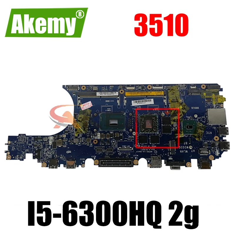 Оригинальная материнская плата для ноутбука DELL Precision 3510 I5-6300HQ ADP80 LA-C841P 0GPDT3 CN-0GPDT3