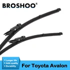 BROSHOO автомобильные щетки стеклоочистителя из натурального каучука для Toyota Avalon, модель года от 2000 до 2018 подходит для стандартного рычага крючказажимного рычага