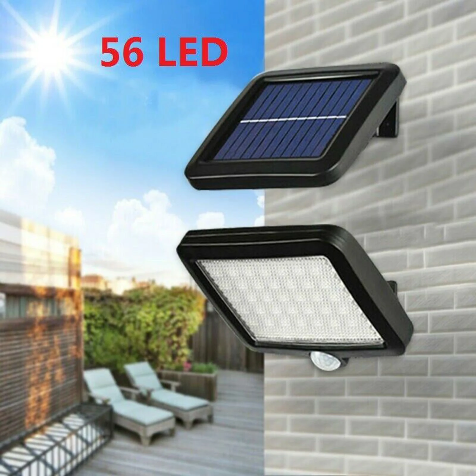 

Solar Split Induction Wall Light Solar Energy Outdoor Light Garden Security LED Flood Light