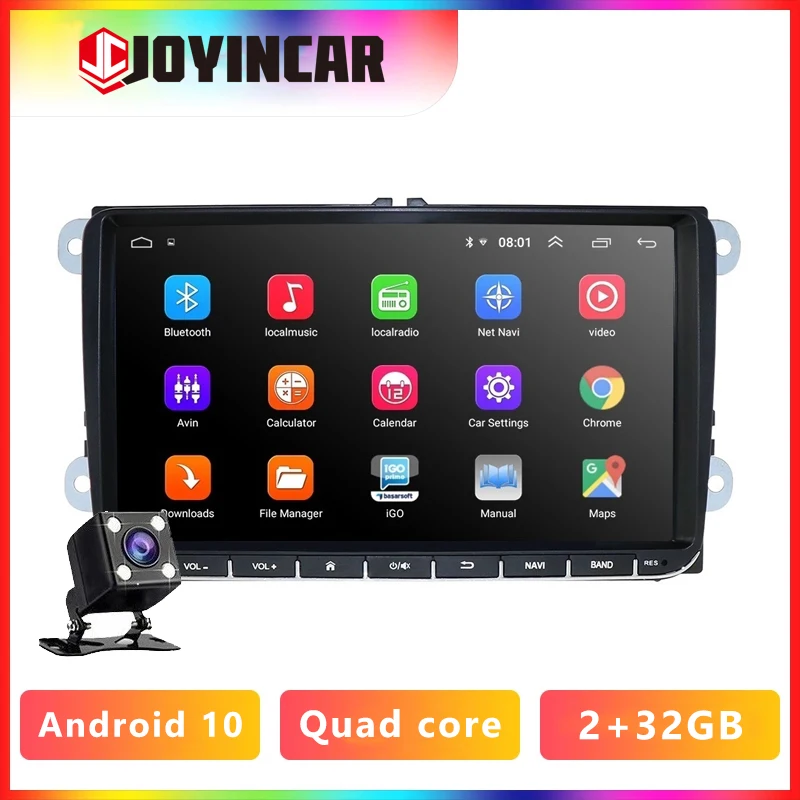 

JOYINCAR 9'' 2din Android Autoradio Wifi 2+32GB Car Multimedia Player GPS Navigation Car Radio For Volkswagen For VW