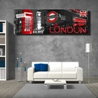 Плакаты и постеры для гостиной Биг-Бен картины на холсте с изображением пейзажа Современный Лондонский город декоративные картины для дома без рамы