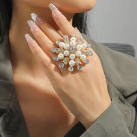 exaggerate weird ring big ruby sapphire diamond women girl wedding genshin impact anime diy anillos emo trendy luxury jewelry