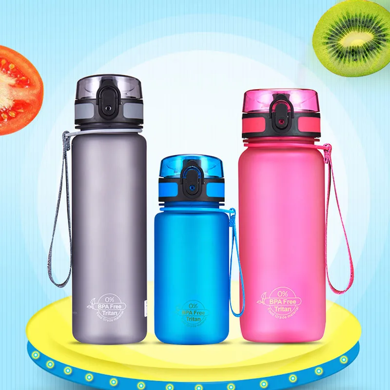 Спортивная бутылка для воды 400 1000 мл пластиковый спортивный прямой шейкер