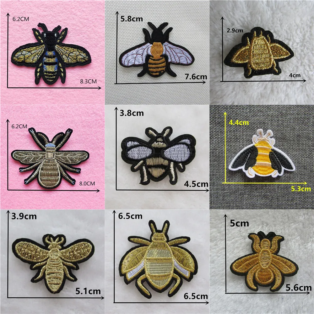 Лидер продаж разные стильные нашивки в виде пчелы медовые полосы патчи с