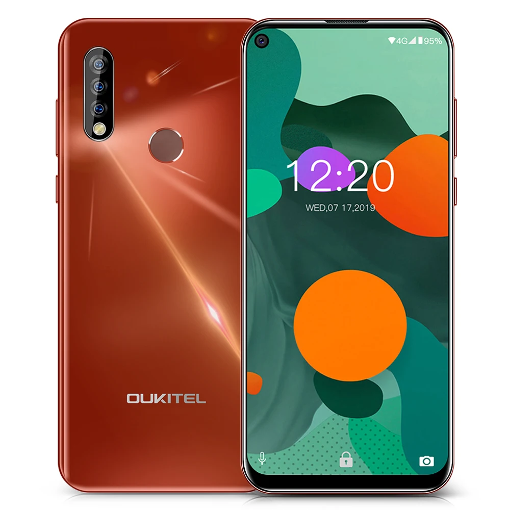 Orange OUKITEL C17 Pro 6,35 ''19:9 4 Гб ОЗУ 64 Гб ПЗУ MT6763 смартфон 13 МП отпечаток пальца Восьмиядерный Android 9,0 4G мобильный телефон 3900 мАч - Цвет: Orange